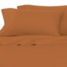 100%Egyptian Cotton Color Brick 600 TC Queen Size Solid Sheet Set.