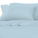 100%Egyptian Cotton Color Bright Sky 600 TC Queen Size Solid Sheet Set.