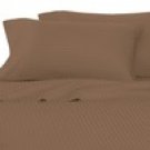 100%Egyptian Cotton Color Chocolate 600 TC Queen Size Solid Sheet Set.