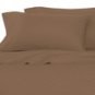 100%Egyptian Cotton Color Chocolate 600 TC Queen Size Solid Sheet Set.