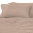 100%Egyptian Cotton Color Mocha 600 TC Queen Size Solid Sheet Set.