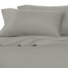 100%Egyptian Cotton Color Platinum 600 TC Queen Size Solid Sheet Set.