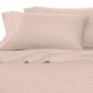 100%Egyptian Cotton Color Rose  600 TC Queen Size Solid Sheet Set.