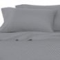 100%Egyptian Cotton Color Silver Black   600 TC Queen Size Solid Sheet Set.