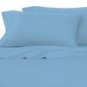 100%Egyptian Cotton Color  Sky Blue 600 TC Queen Size Solid Sheet Set.