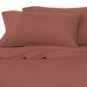100%Egyptian Cotton Color  Deep Red Wood  800 TC Twin Size Solid Sheet Set.