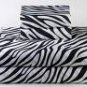 100%Egyptian Cotton Color  Zebra Print(FITTED WHITE COLOR)  800 TC Twin Size Solid Sheet Set.