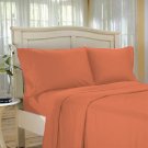 100%Egyptian Cotton Color  Clay  1000 TC Twin Size Solid Sheet Set.