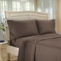 100%Egyptian Cotton Color  Chocolate  1500 TC Twin Size Solid Sheet Set.