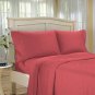 100%Egyptian Cotton Color  Burgundy  1500 TC Twin Size Solid Sheet Set.