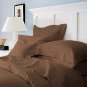 Duvet Cover With Pillow Sham Queen Solid 100% Egyptian Cotton, Color  Chocolate, TC 1000.