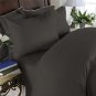 Duvet Cover With Pillow Sham Queen Solid 100% Egyptian Cotton, Color  Black, TC 1000.