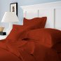 Duvet Cover With Pillow Sham Queen Solid 100% Egyptian Cotton, Color  Cardinal, TC 1000.