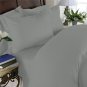 Duvet Cover With Pillow Sham Queen Solid 100% Egyptian Cotton, Color  Platinum, TC 1000.