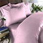 Duvet Cover With Pillow Sham Queen Solid 100% Egyptian Cotton, Color  Petal, TC 1000.