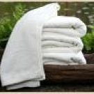 100% Egyptian Cotto, Face Towel, Color White, Size 12" x 12"