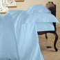 Duvet Cover Solid 100% Egyptian Cotto, Color Blue, TC- 1200, Size Twin.