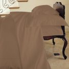 Duvet Cover Solid 100% Egyptian Cotto, Color Chocolate, TC- 1000, Size Twin.