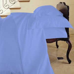 Duvet Cover Solid 100% Egyptian Cotto, Color Neavy Blue, TC- 800, Size Twin.