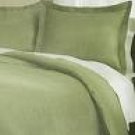 Duvet Cover Solid 100% Egyptian Cotto, Color Sage, TC- 600, Size Twin.