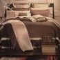 11 PCa BED IN BAG SIZE QUEEN COLOR PARK AVE CHOCOLATE QUILT 100% EGYPTIAN COTTON