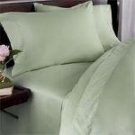 WATERBED SHEET SET 100%EGYPTIAN COTTON QUEEN SIZE COLOR SAGE 1000TC SOLID STIN WEAVE.