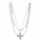 Pearl Cross Necklace