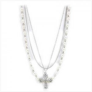 Pearl Cross Necklace