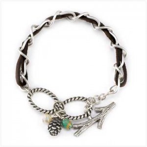 Silver Acorn Bracelet