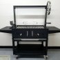BBQ Argentine Parrilla Santa Maria Charcoal Grill 40" Skewer Rotisserie Black NU