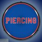 PIERCING Sign 14" LED Light Store Business Advertise Made USA Lifetime Warranty