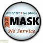 NO MASK NO SERVICE Sign 14" LED Light Store Business Advertise Made USA Warranty
