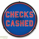 CHECKS CASHED Sign 14" LED Light Store Business Advertise Made USA Warranty New