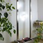 Waterfall Cascading Glass Wall Panel 72"H Steel Frame Lighting Restaurants Bars