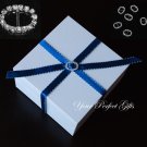 100 OVAL Silver Diamante Rhinestone Crystal Buckle Sliders For Wedding Invitation BK051