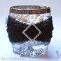 12 DIAMOND SQUARE 1" Silver Diamante Rhinestone Crystal Buckle Sliders Wedding Invitation BK045