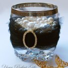 12 OVAL 1.2" Gold Diamante Rhinestone Crystal Buckle Sliders Wedding Invitation BK084