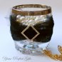 24 DIAMOND SQUARE 1" Gold Diamante Rhinestone Crystal Buckle Sliders Wedding Invitation BK041