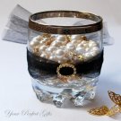 50 OVAL Gold Diamante Rhinestone Crystal Buckle Sliders For Wedding Invitation BK085
