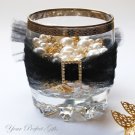 100 RECTANGLE Gold 22mm Diamante Rhinestone Crystal Buckle Sliders For Wedding Invitation BK089