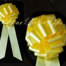 10 LEMON YELLOW 9" LARGE WEDDING PULL PEW BOWS FOR BRIDAL CAKE GIFT BASKET DECORATION PB111