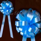 10 BLUE 9" WEDDING PULL PEW BOWS FOR BRIDAL CAKE GIFT BASKET DECORCATION