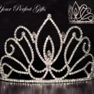 4" Swarovski Crystal Rhinestone Bridal Pageant Wedding Party Tiara Comb Crown Headband #5