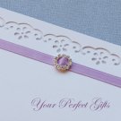 12 ROUND Silver Diamante Rhinestone Ribbon Buckle Sliders For Wedding Invitation BK002