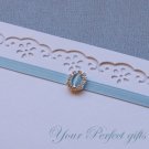 24 OVAL Silver Diamante Rhinestone Ribbon Buckle Sliders For Wedding Invitation BK052