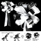 10 WHITE BLACK 8" WEDDING PULL PEW BOWS FOR BRIDAL CAKE GIFT BASKET DECORCATION PB024