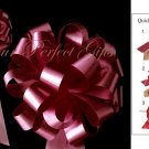 10 BURGUNDY RED 8" WEDDING PULL PEW BOWS FOR BRIDAL CAKE GIFT BASKET DECORCATION PB034