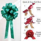 10 EMERALD GREEN 8" WEDDING PULL PEW BOWS FOR BRIDAL CAKE GIFT BASKET DECORCATION PB002