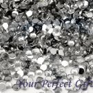 1000 Acrylic Round Faceted Flat Back Rhinestone 4mm Clear Wedding Invitation scrapbooking LR003