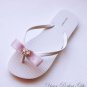 1 pc CROWN Silver Diamante Rhinestone Buckle Slider Flip Flop Wedding Invitation Bouquet BK080
